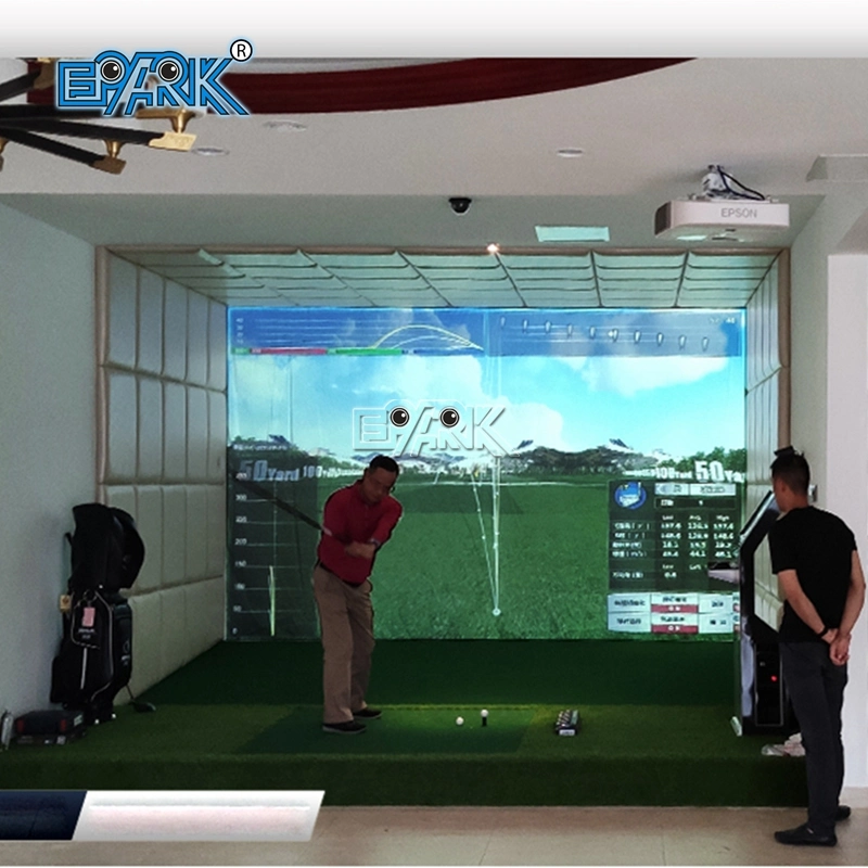 Jogo de Golfe Golf by Projection Interactive com o Golf Simulator Ecrã