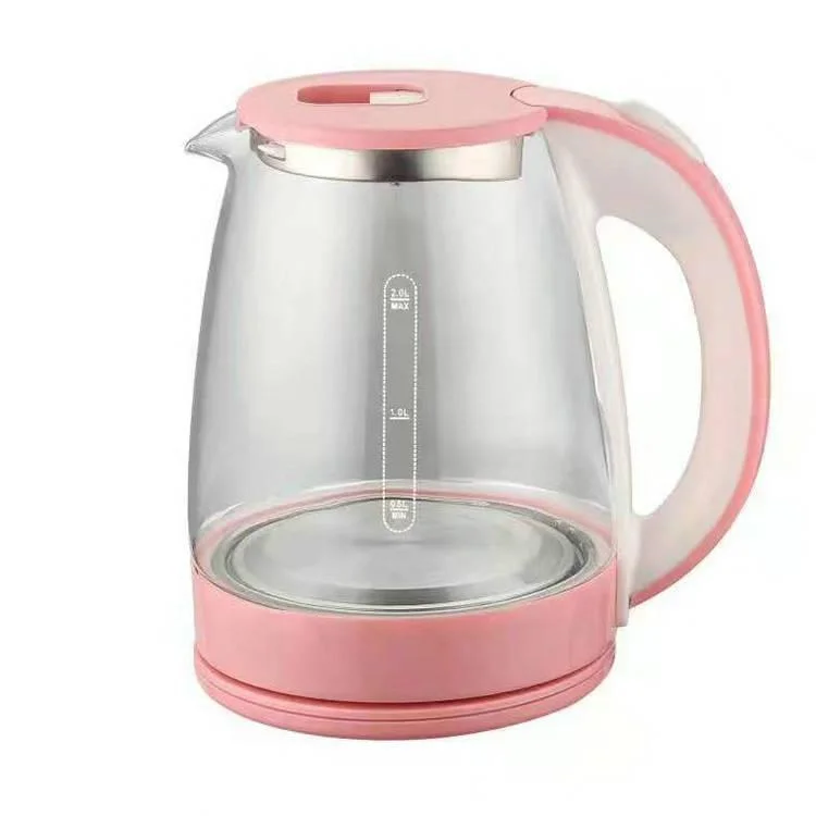 2.0L Glass Electric Kettle Washable 1500W Quick Boiling Electrical Water Boiler Kitchen Appliances Home