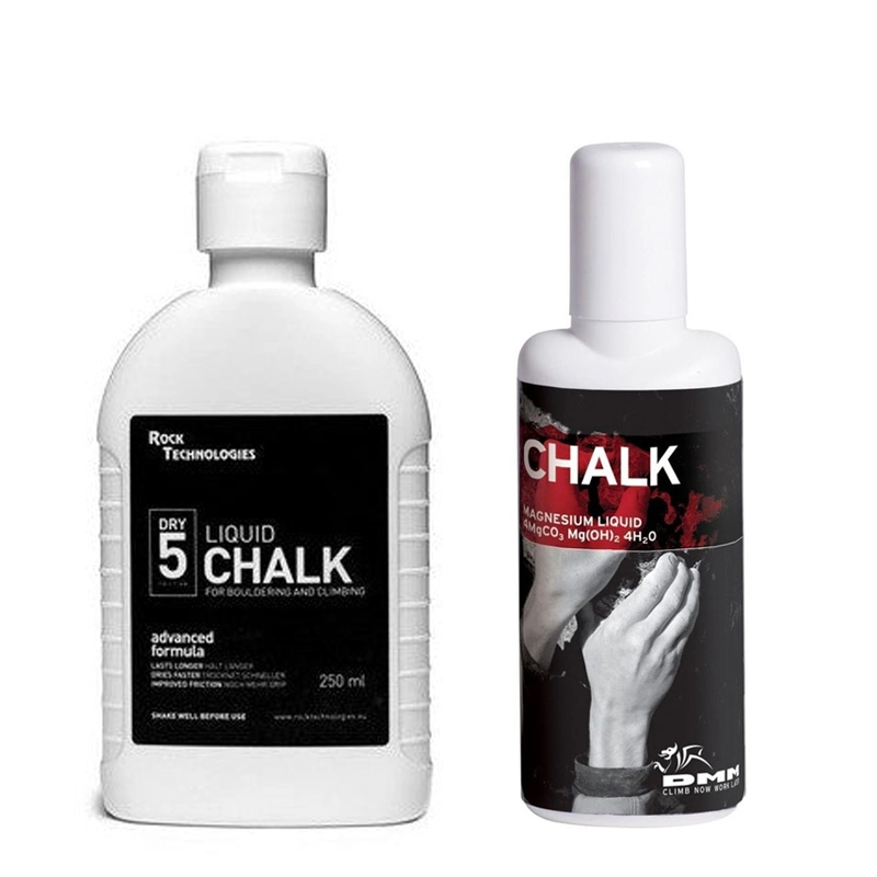 200 ml de líquido de la mano seca de color personalizado de elevación de la escalada de Chalk Chalk Proveedor de Artículos Deportivos Gimnasio Magnesio Chalk Crossfit