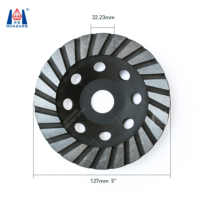 Huazuan Cold Pressed 100 mm Turbo Diamond Cup Grinding Wheel