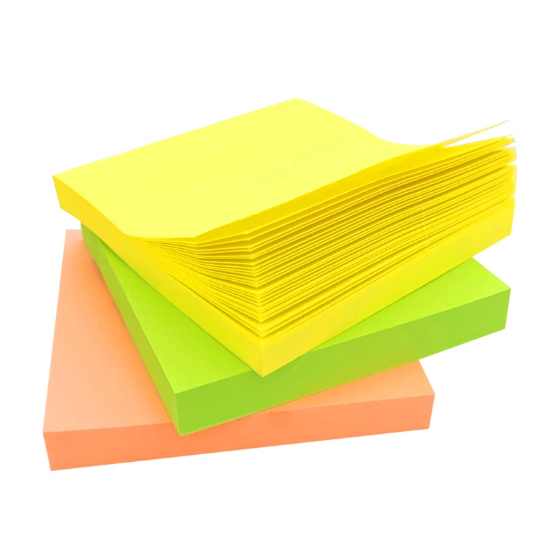 Fluorescent Notes Simple and Removable Solid Color Notes This Office Note-Taking for Students N Times