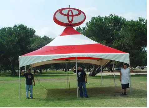 2023 New 20X20 Tent with Rotating Advertising Inflatable Toyota Logo