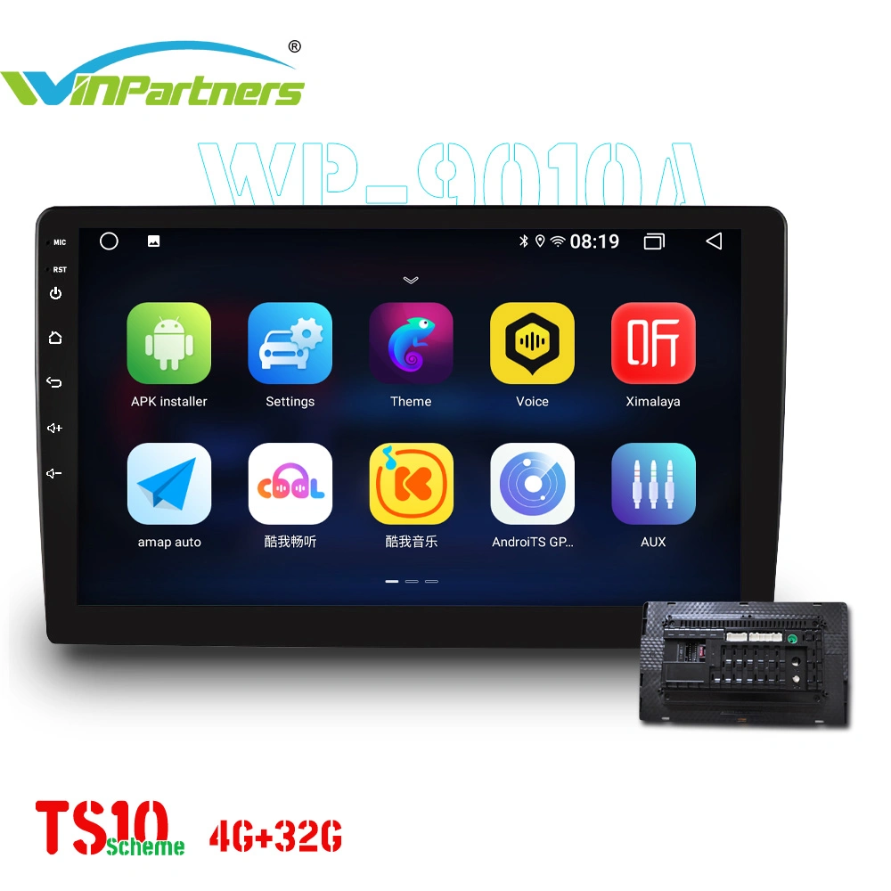 6G+128g 9“ 8-Core Prozessor All-in-One Machine Car MP3 Player Bluetooth Rufen Sie Wp9010A an