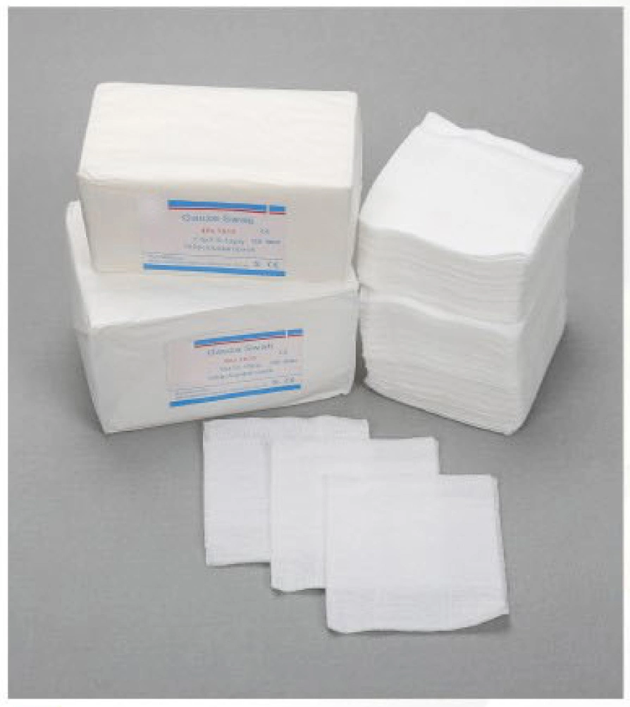 100% Cotton Gauze Swab (Sterile Available) Medical Disposable Consumables Size 3X3