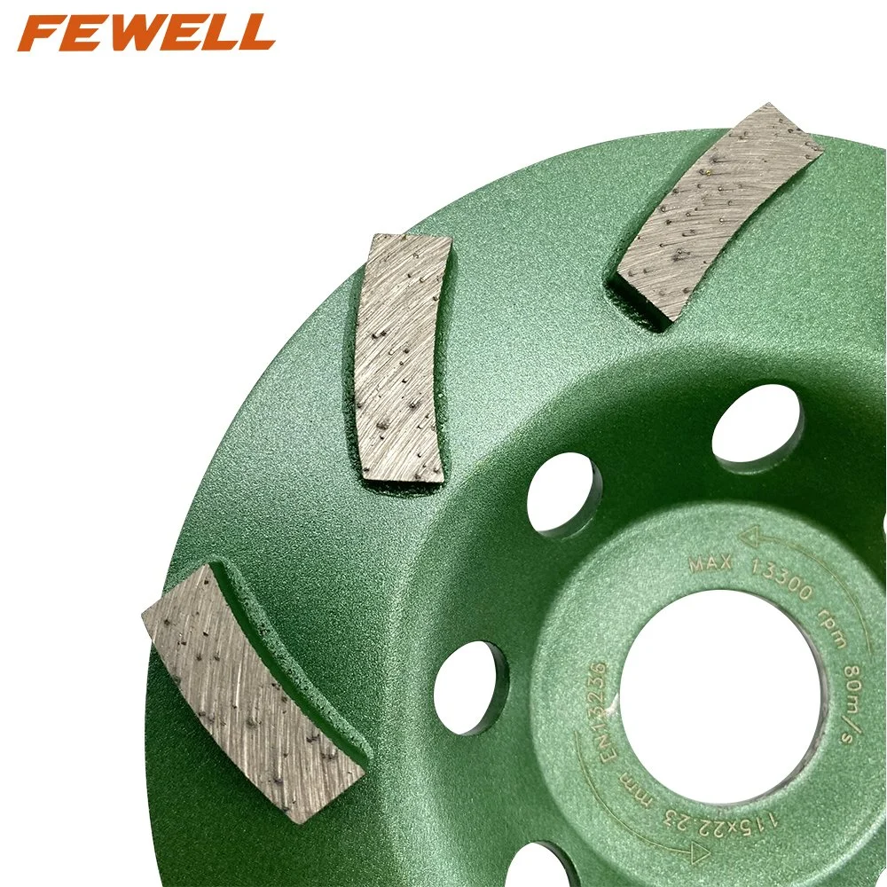 Cold Press 4.5inch 115*22.23mm Diamond Grinding Cup Wheel for Dry Grinding Concrete Floor Blocks