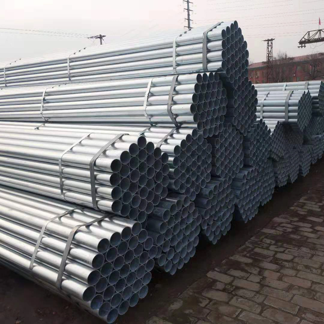 Liange American Standard HDG A53 (A, B) Q235 Hot Rolled ERW Carbon/Alloy Steel Round Pipe/Tube for Construction