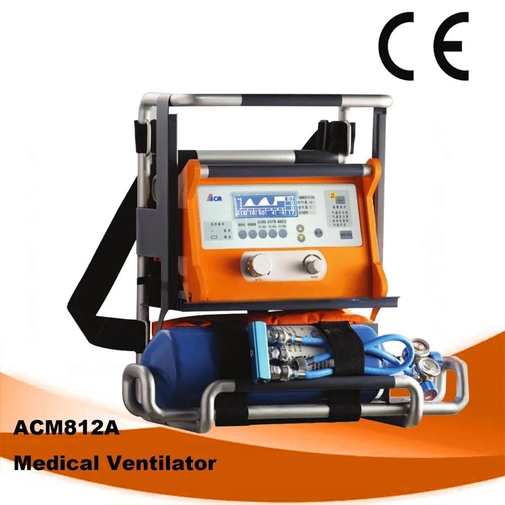 Aparatos de emergencia invasiva ACM812Ventilación invasiva un ventilador adecuado para el adulto y niño