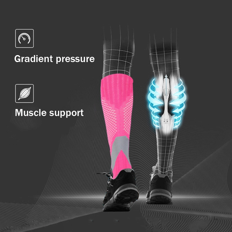 Women Sports Compression Socks Nursing Men Varicose Veins Pregnancy Stockings Athletic Football Running Knee-Highs Funny Socks