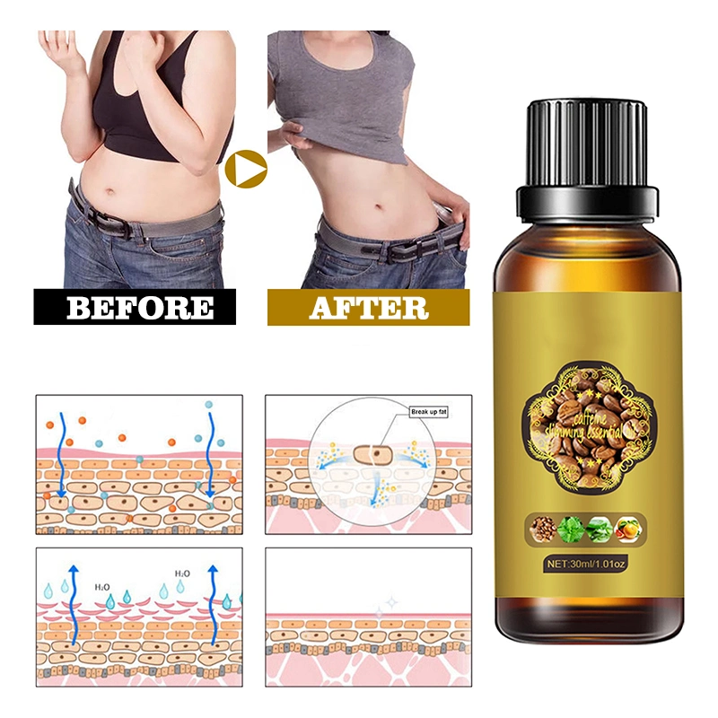 New Arrival Coffeine Slimming Oil Slimming Coffee Fat Burning and Weight Lose Coffee Massage Oil