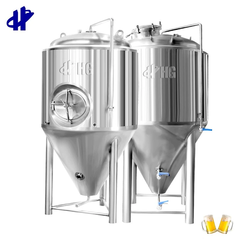1000L 2000L Jacketed Beer Brew Conical Tank for Fermentation Bucket