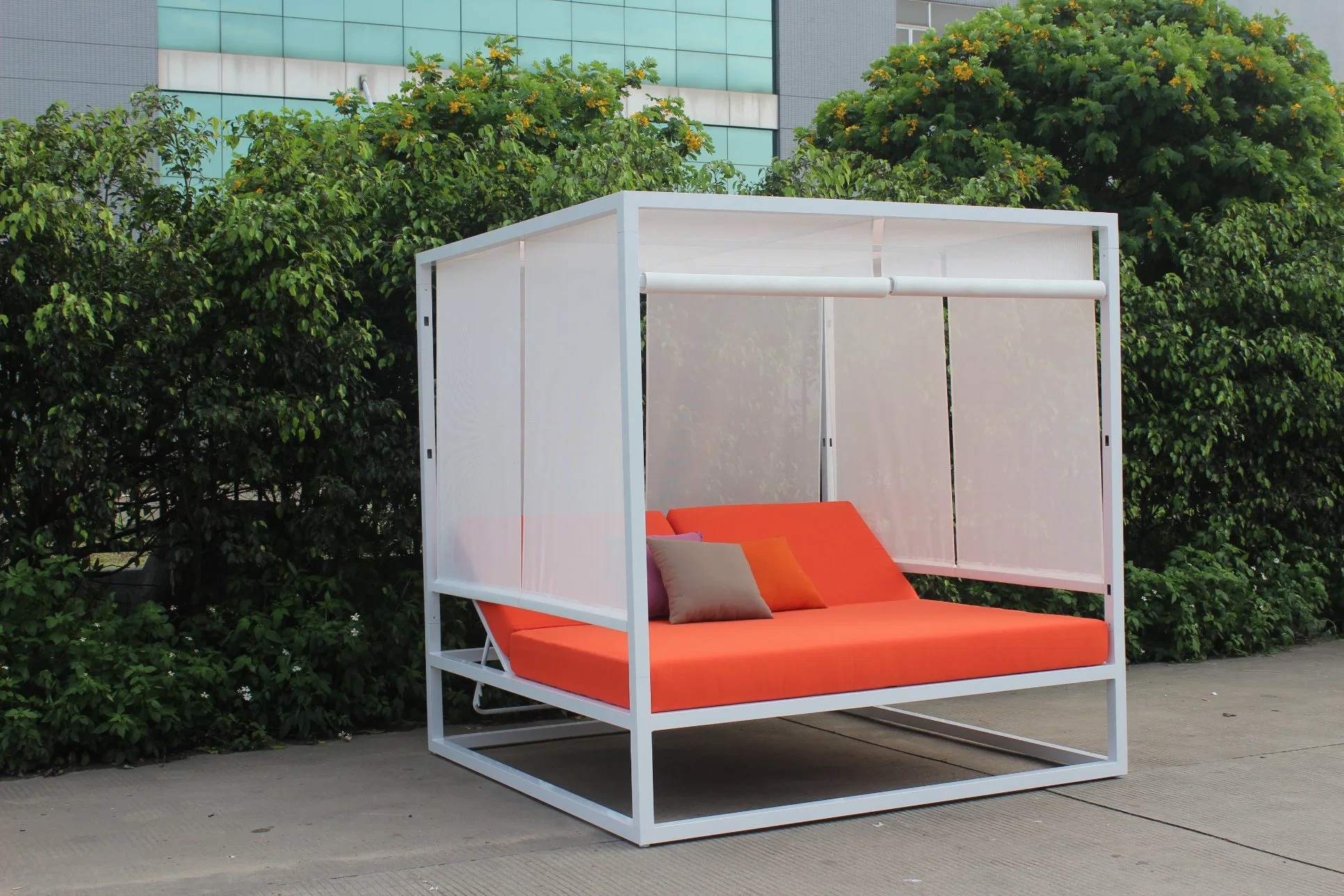 Modernes Design Outdoor Hotel Pool Seite Möbel Strand Aluminium Lounge Cabana Daybed