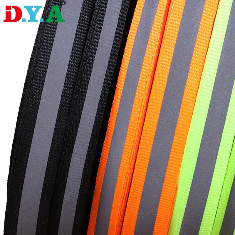 Whosale Low MOQ Multi Color Polyester Webbing with Reflective Tape for Tent Safety Garment