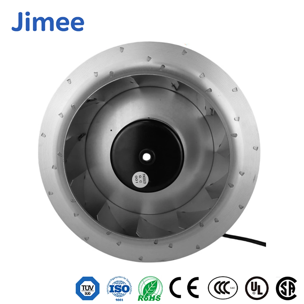 Jimee Motor China High Pressure Blower Manufacturers Jm140d2b1 67 (DBA) Noise Level Ec Centrifugal Fans Wall Mounted DC Axial Cooling Fan for Air Conditioner