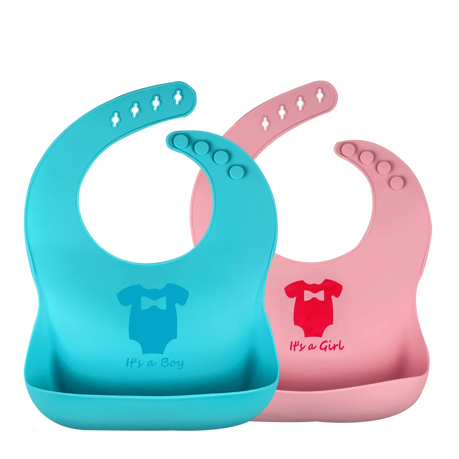 Silicone Infant Feeding Bibs for Baby Boy Bibs Waterproof with Food Catcher Wipes