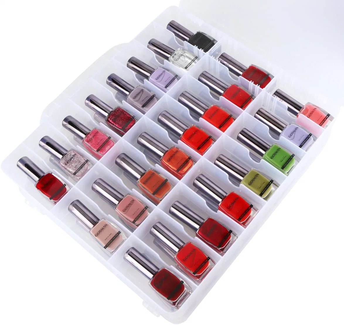 Adjustable Dividers Space Saver Universal Nail Polish Holder Organizer for 48 Bottles