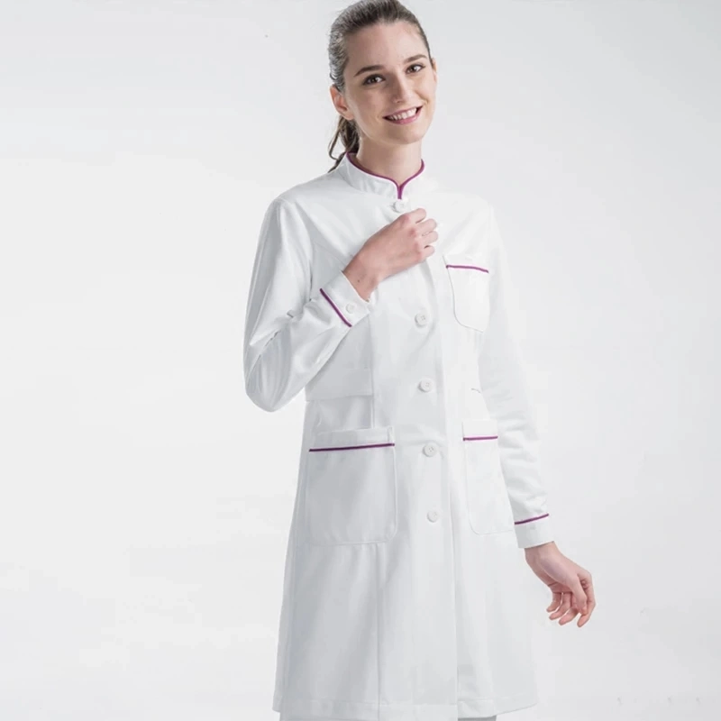 Hot Sale Fashion Nurse Uniform/Cotton White Medical Scrubs /Hospital Uniform