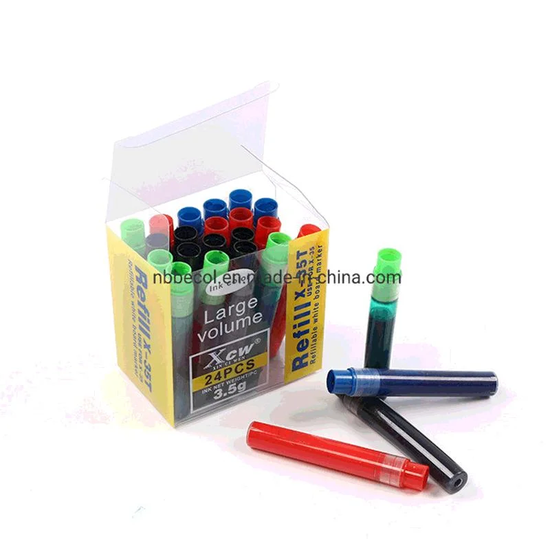 Best Large Volume Color Ink Refill Set for Refillable Whiteboard Marker Pen