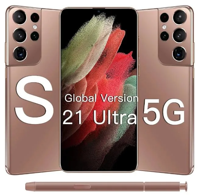 Téléphone portable S21 Ultra 4G/5G version mondiale en gros Android 16+512 Go