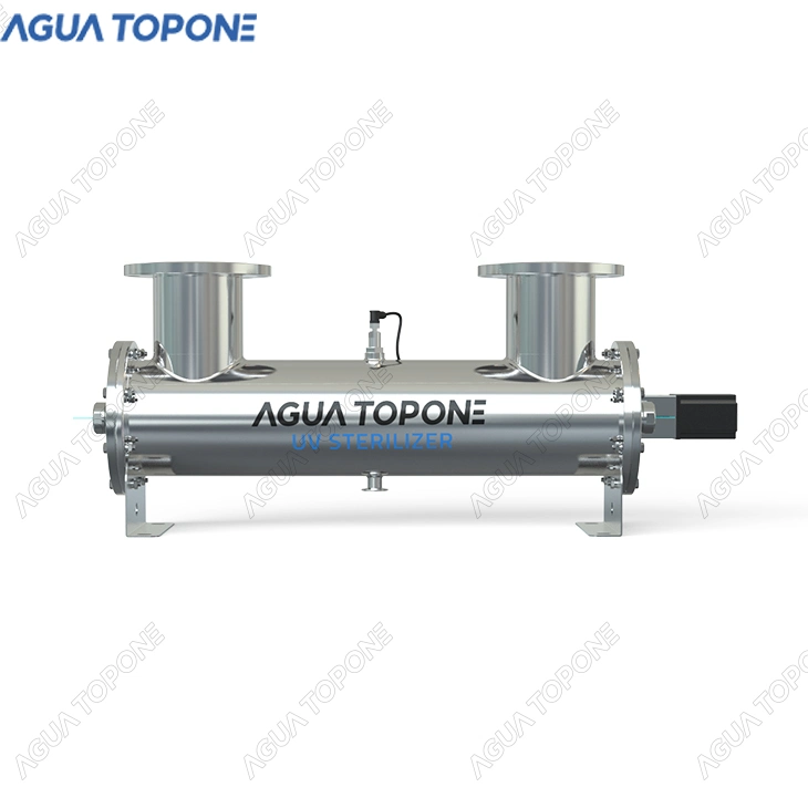 Medium Pressure UV System Stainless Steel 304 UV Sterilizer Pipeline Type Over-Flow Sewage Water Purification Tap Water Treatment Equipment