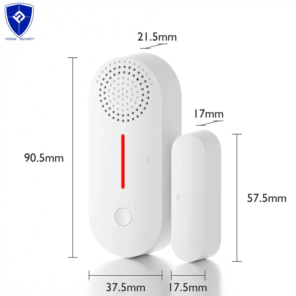 Tuya Smart Home Loud/Wi-Fi capteur de porte Détecteurs de porte ouverte sécurité Système d'alarme de protection