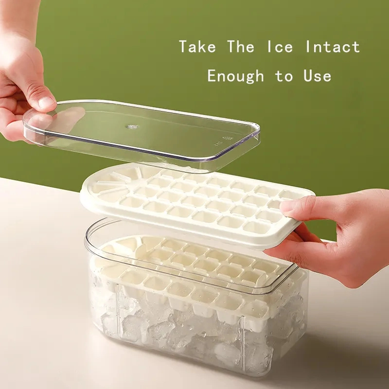 Grossista DIY Frigorífico plástico Ice Lattice silicone Ice Cube Tray