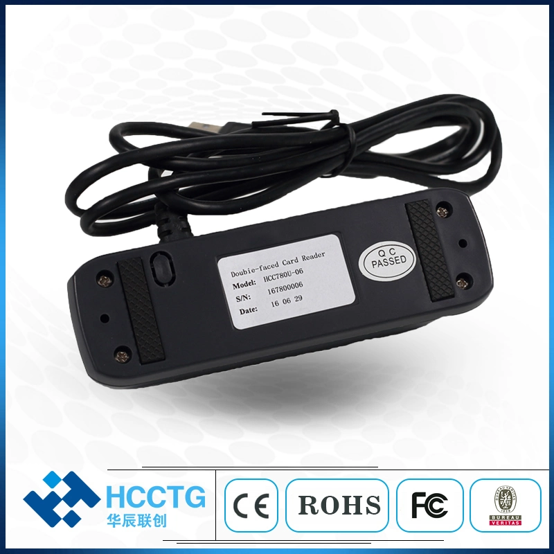 ISO7811 USB RS232 Mini Dual Face Magnetic Card Reader (HCC780U-06)