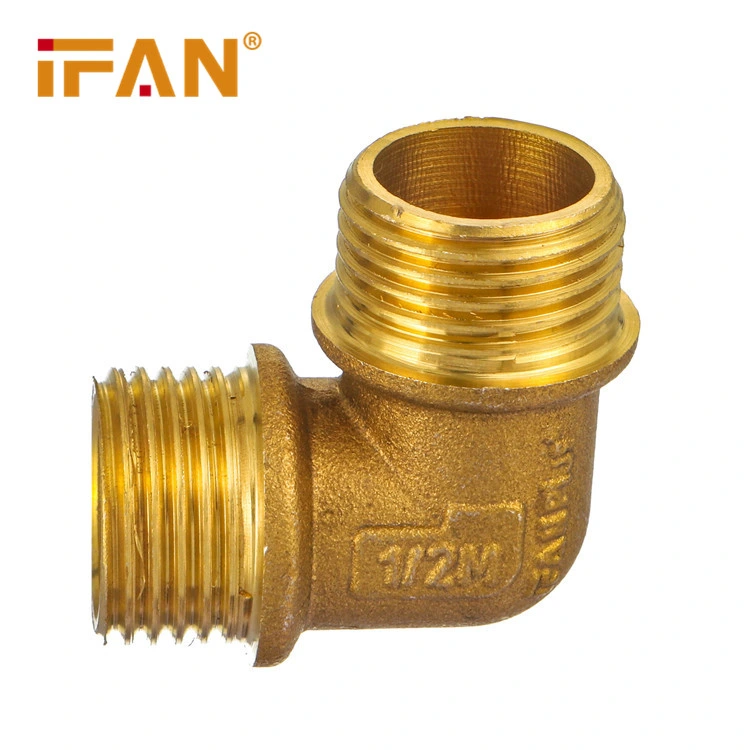 Ifan Customized Plumbing Sanitary Male Thread Elbow 20-32mm Brass Elbow Fittings