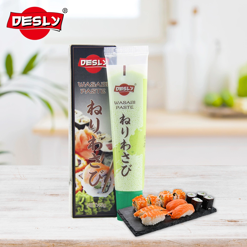 Japanisches Sashimi Wasabi Paste Pulver in Tube Großhandel/Lieferant 43 G Desly Brand Sushi Wasabi Paste