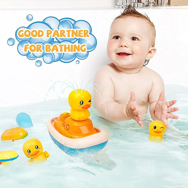 Hot-Sale Electric Water Spray Plastic Baby Bath Toy