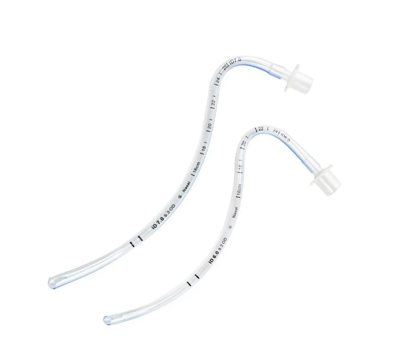 Hospital Disposable Medical Nasal Preformed Tracheal Tube Without Cuff