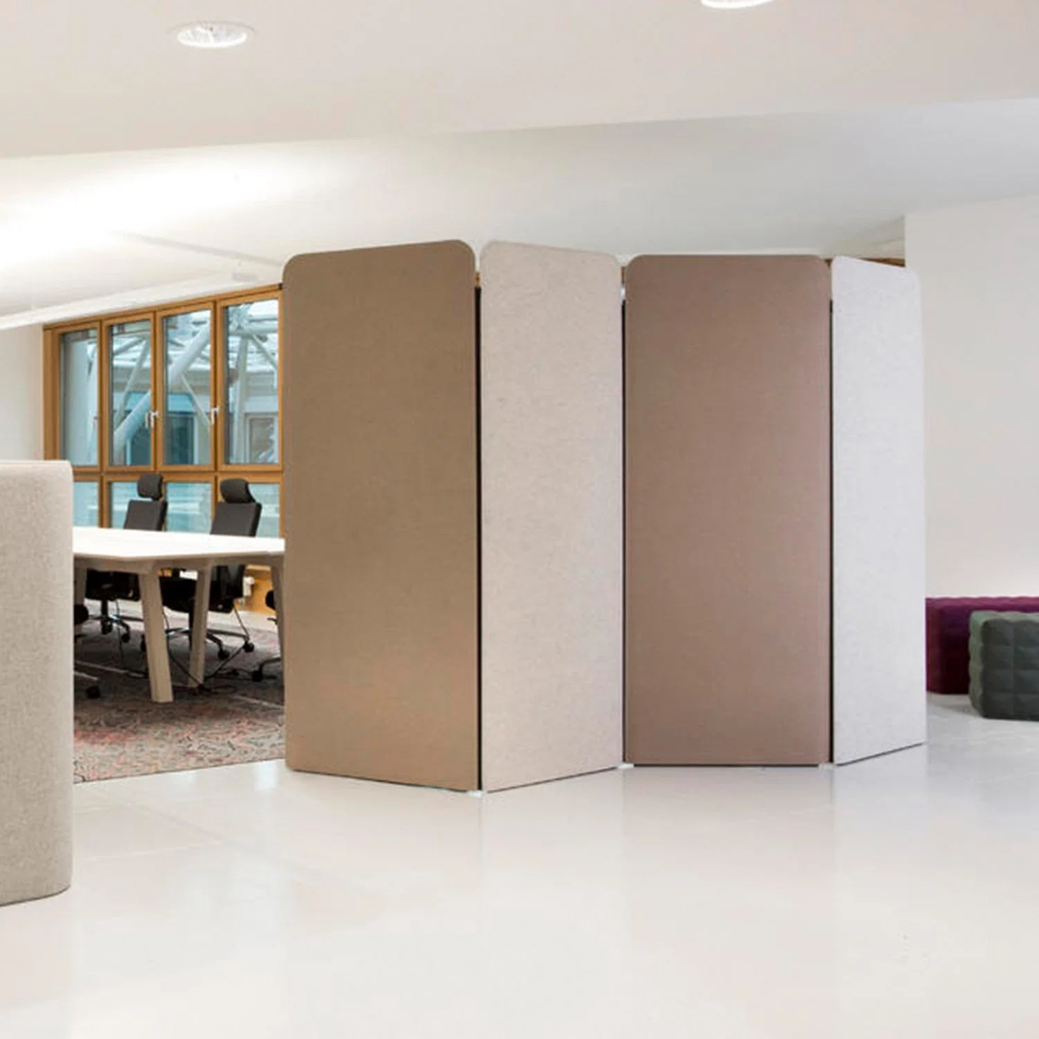 Movable Sound Absorption Folded Screens Acoustic Office Room Dividers