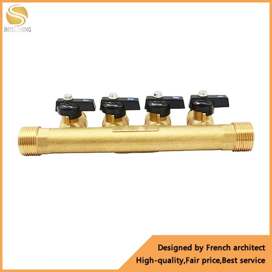 2 Way Brass Hydraulic Manifolds with Safety Quality for Heating