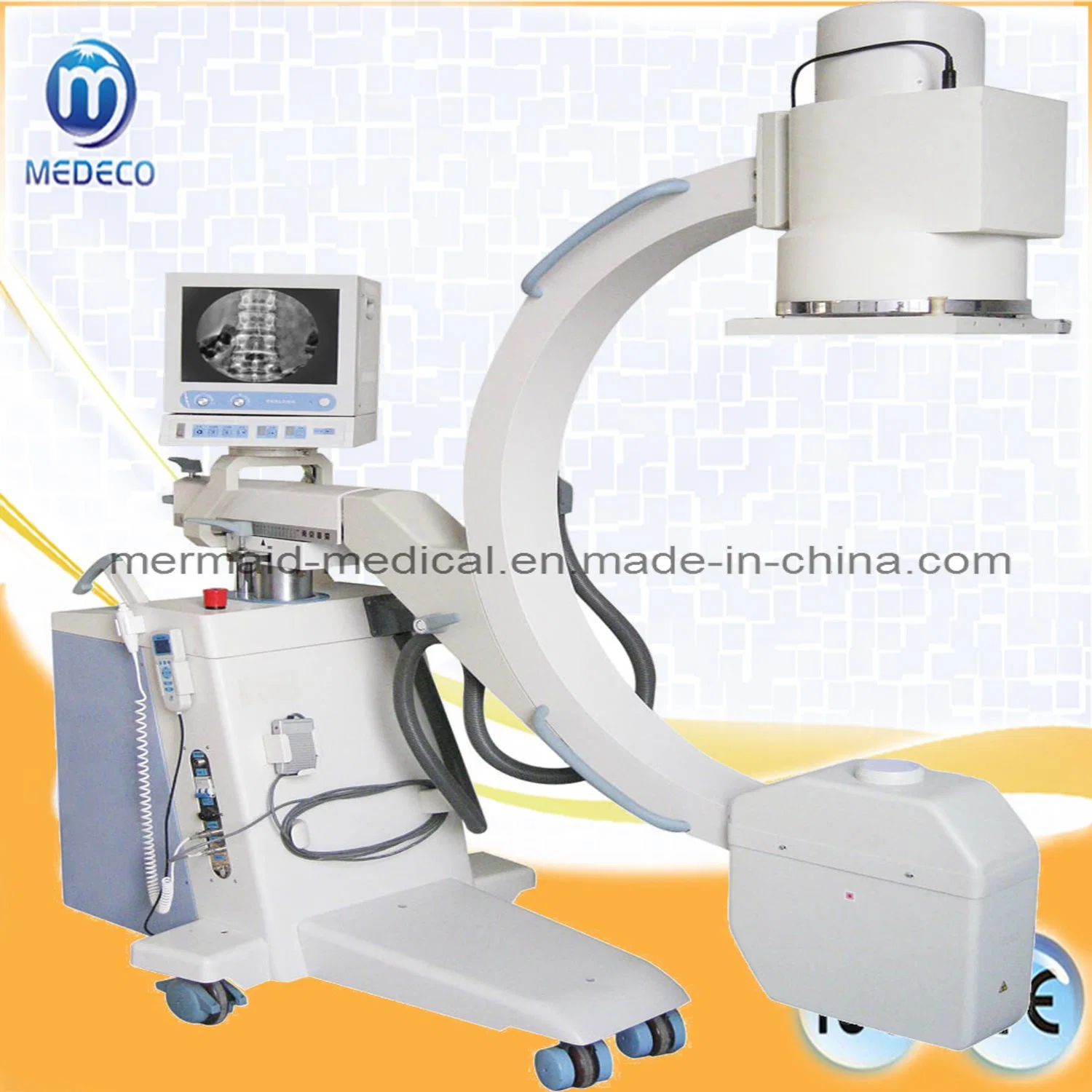 Medical X-ray Machine Mex112 High Frequency Digital Mobile C-Arm System, High-Voltage X-ray Generator