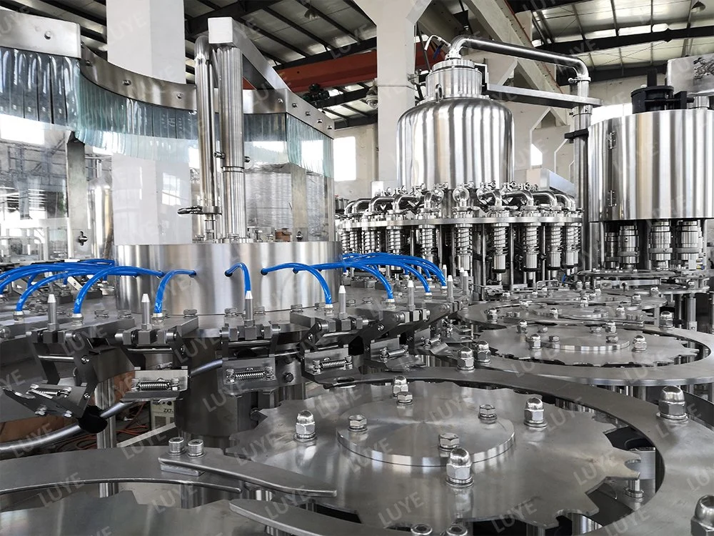 Automatic Pet Bottle Aseptic Hot Mango Orange Apple Grape Coconut Juice Beverage Processing Coffee Tea Milk Dairy Energy Drink Bottling Filling Plant Machine