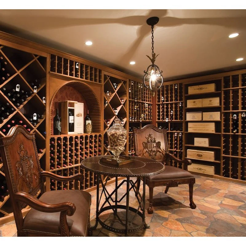 2023 حامل زجاجات نبيذ الخيزران الزجاجي الاحتياطي، حامل شاشة عرض Wine Wine Wood على سطح المكتب