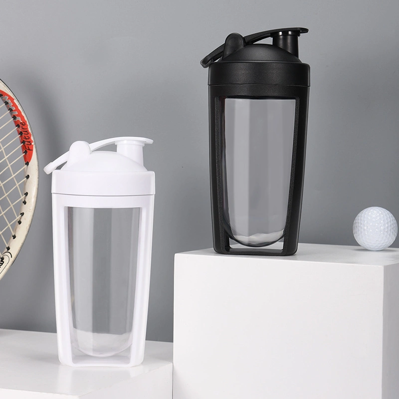 جمنازيوم جمنازيوم عالية الجودة لياقة بدنية محمول رياضة 500 مل مياه بلاستيكية زجاجة Protein Shaker