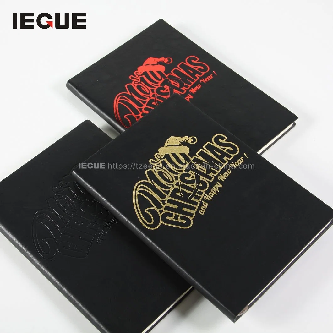 Vintage PU Leather Notebook Black A5 Notebook Cover Soft Custom Notebook