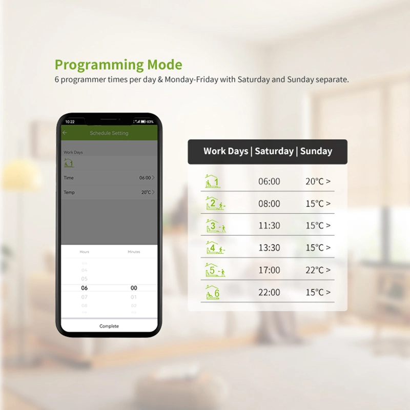 Smart WiFi Raumbodenheizung Digitaler Thermostat-Temperaturregler