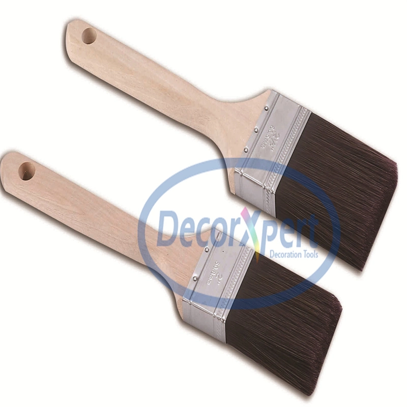 Paint Brush, Flat Brush Synthetic Filament, Beech Wood