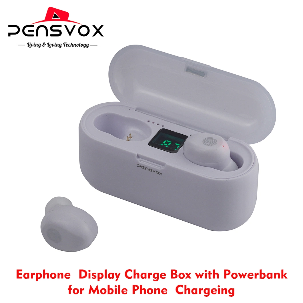 Display Charge Box Earphone with Powerbank Mobile Phone Charging for Charging Cabin - Portable Phone Holder, Supporting Horizontal and Vertical Placement,