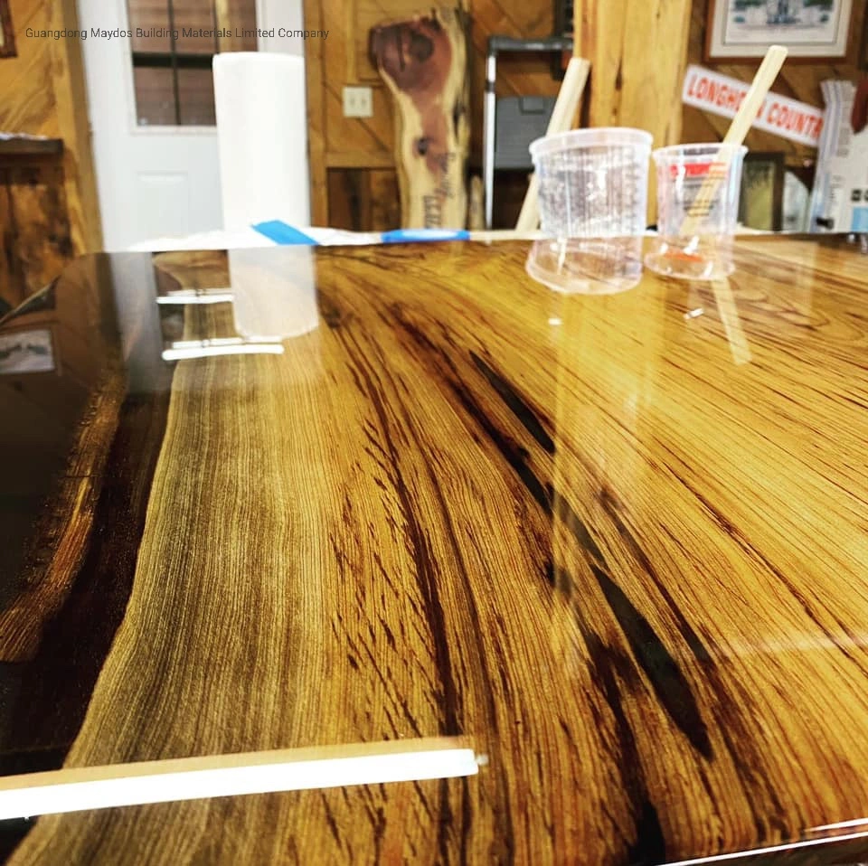 Crystal Metallic Epoxy Resin on Table Top