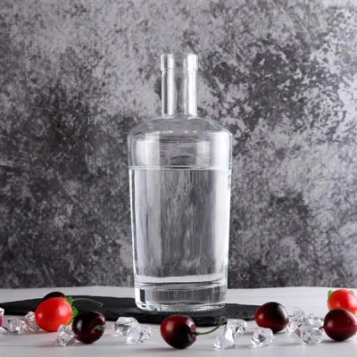 Super Flint 750ml Glass Bottle Glass Container for Whisky Vodka Gin Packaging