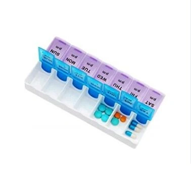 Portable Weekly Traveling Vitamin/Medicine Box Pill Organizer Dispenser for Factory Price