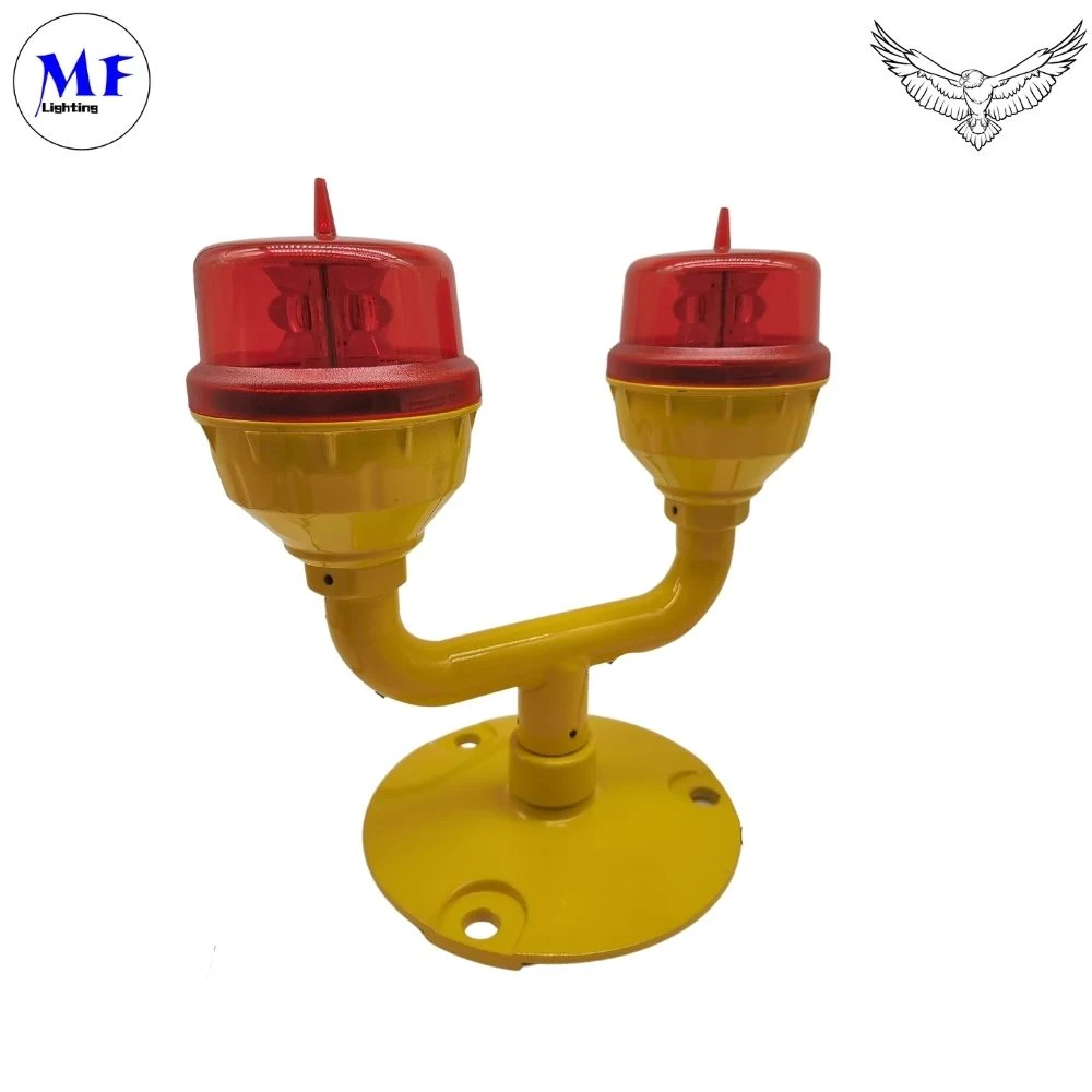 Factory Price IP66 AC110-240V LED Aircraft Warning Light Red Beacon Airfield Aeronautical Obstacle Light Aviation Obstruction Light for Communication Tower