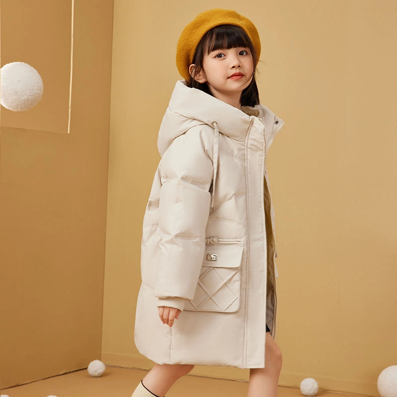 Customized Winter New Korean Fashion Casual White Duck Down Kids Apparel