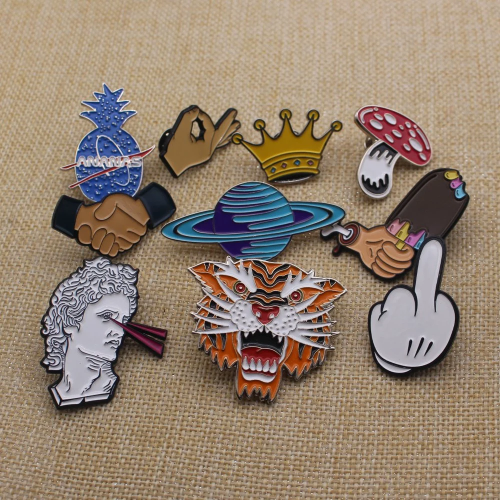 Wholesale Fashion Promotional Promotion Products Metal Craft Gifts Item Custom Soft Hard Enamel Metal Badges Lapel Pins Emblem Factory