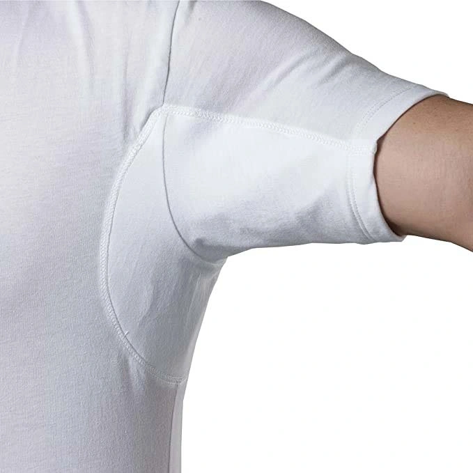 Custom Sweat Defense Undershirt Crew Neck Underarm Sweatproof Micromodal Tshirt