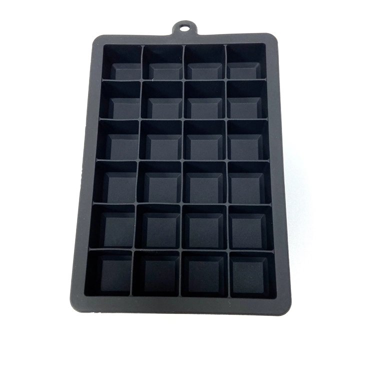 24 Grid 3D The Reinvented Plastic Lid 24 Grid Rubber Water Bottle Silicone Ice Cube Trays Mold