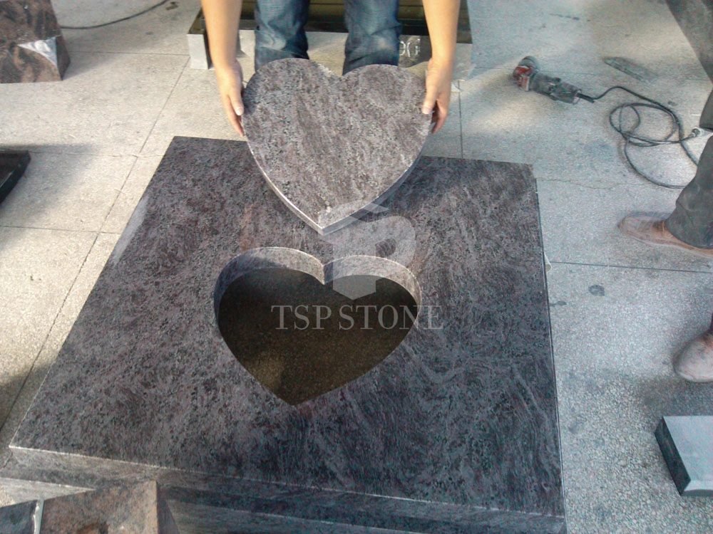 Black Granite Tombstone for Europe Styles