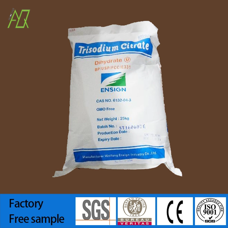 Food Additive Hot Sale Bp/USP/FCC/E331 CAS No. 6132-04-3 Sodium Citrate/Trisodium Citrate/Sodium Citrate Dihydrate Powder